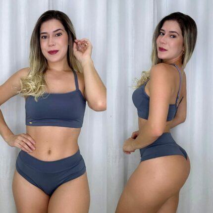 CONJT LIZ FIO - GRIS, M BOLHA