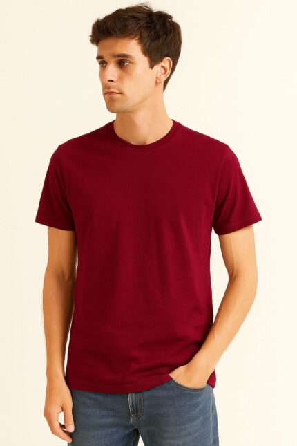 CAMISETA LISA.MASC ALGODÃO - FLAME, P