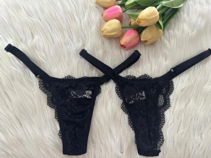 FIO BEATRIZ.RENDADO LISO - Preto, G