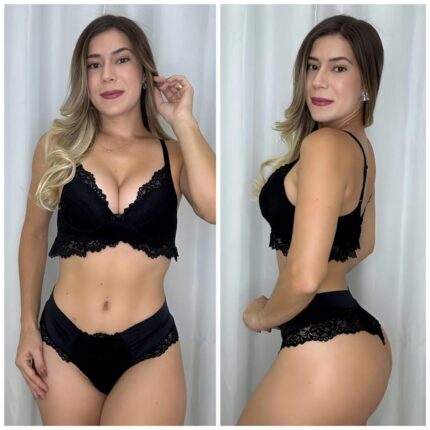 CONJUNTO JADE - Preto, P BOLHA