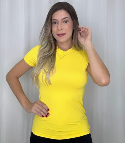 CAMISETA FEM UV MC - AMARELO CECLILIANO, M