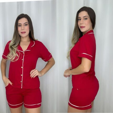 BABY DOLL AMERICANO CONFORT - Vermelho, GG