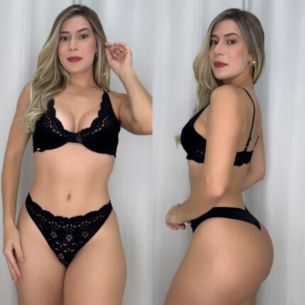 CONJ SEXY LARA - Preto, GG LISO