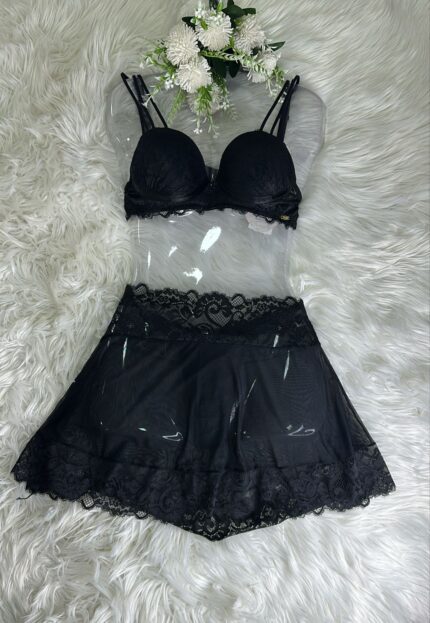 CONJ.PRISCILA - Preto, M BOLHA