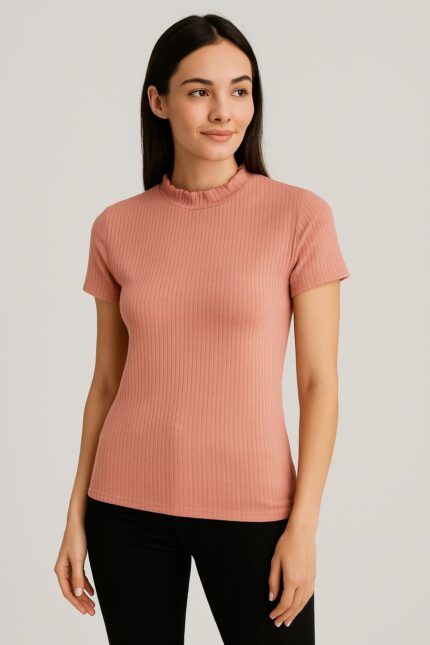 CAMISETA CANELADA FEMININA - ROMANCE, G