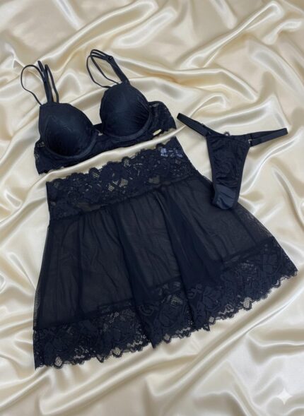 CONJ.PRISCILA - Preto, M BOLHA