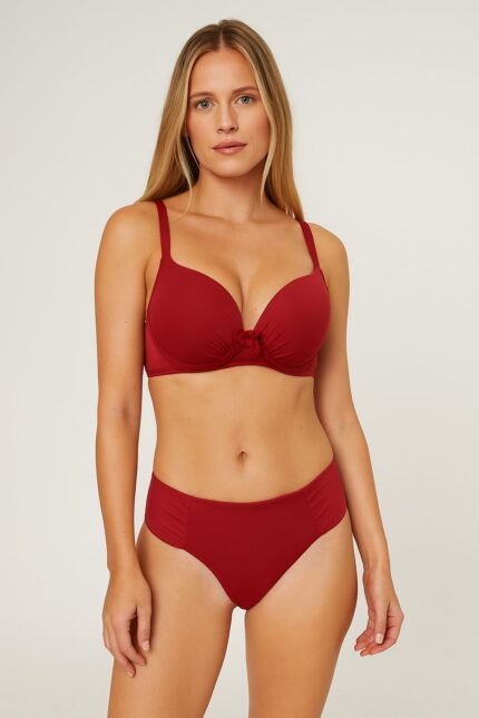 CONJ. BASE FIO - Vermelho, 48 LISO