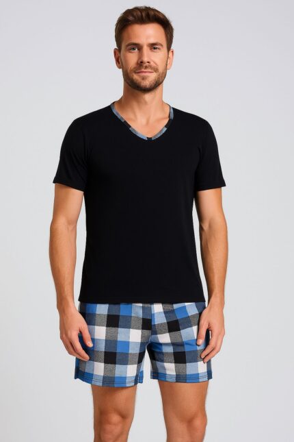 PIJAMA GUSTAVO - PTO/XADREZ, P